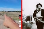 Trailero se queda varado y termina frente a casa de la Masacre en Texas, ¡que mala suerte! | VIDEO