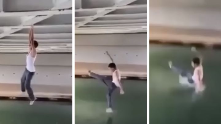 Adolescente se salva de morir devorado por cocodrilos; falla reto en canal en Tampico