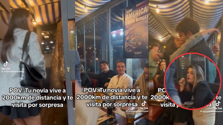 Joven llega de imprevisto con su novio; así reaccionaron sus amigos | VIDEO