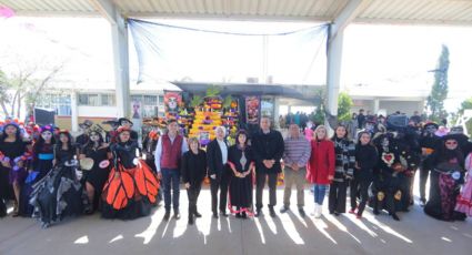 Con altar de muertos, rinde COBAT 18 homenaje a Carlos Enrique Cantú Rosas