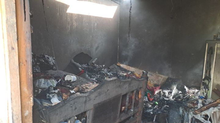 Madre e hijo mueren calcinados en humilde casa mientras dormían