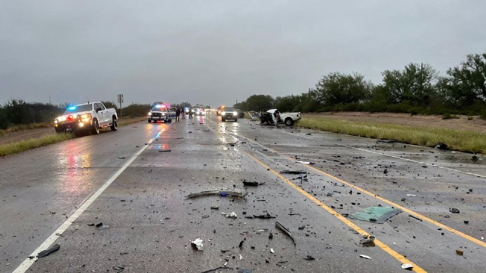 Choque de tres camionetas en carretera a Zapata deja 3 lesionados, están delicados.