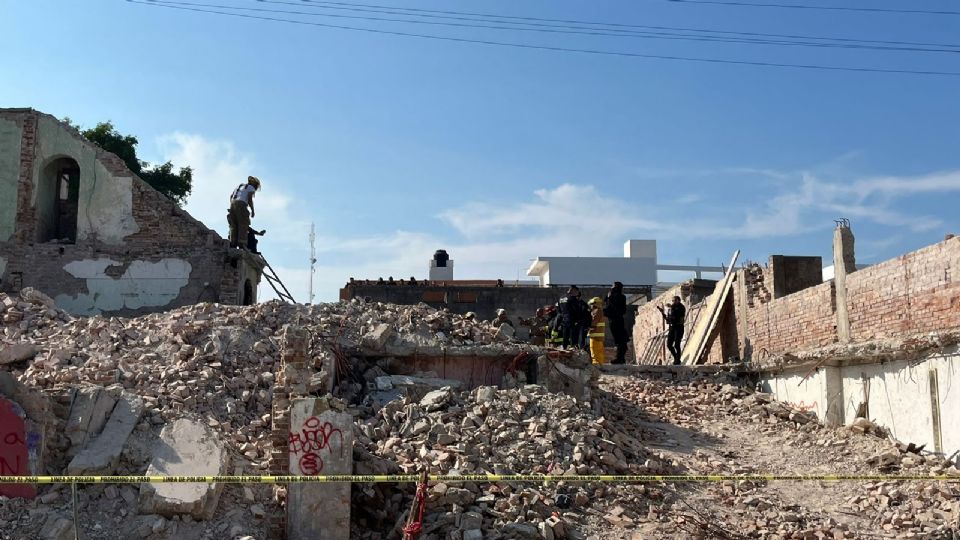 Los trabajadores realizaban obra de demolición