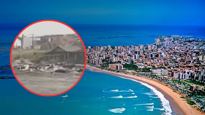Tsunami azota Laguna en Brasil; el agua arrastró una gran cantidad de vehículos | VIDEO