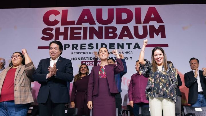 Sheinbaum se registra como precandidata de la 4T a la Presidencia de México