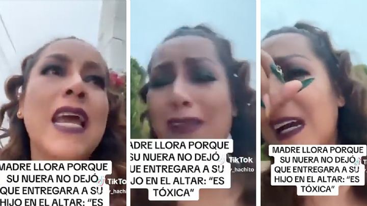 Madre llora porque su nuera impidió que entregara a su hijo en el altar: "es una tóxica" | VIDEO