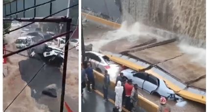 Se derrumba paso a desnivel y mata a 9 personas | VIDEOS