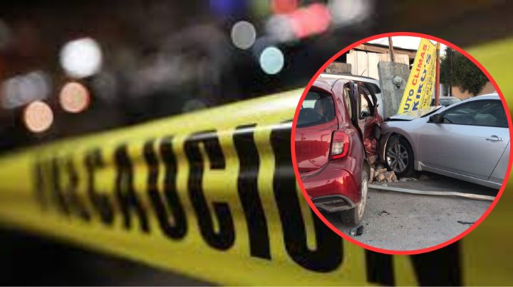 Aparatoso choque de tres vehículos en la avenida César López de Lara; mujer resulta lesionada