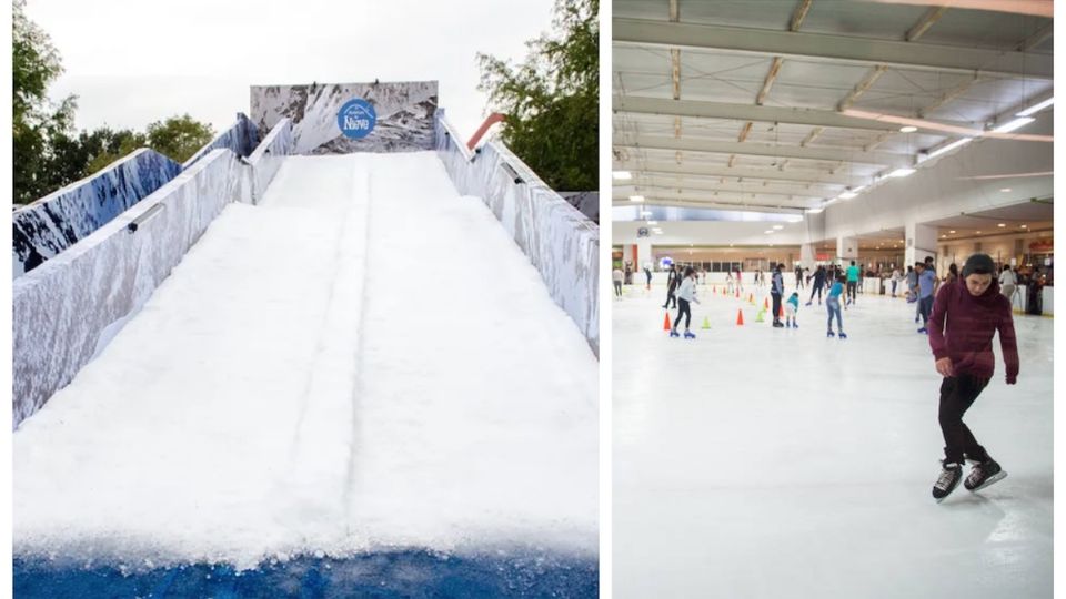 El resbaladero de hielo estará por una temporada en Nuevo Laredo, al igual que la pista.