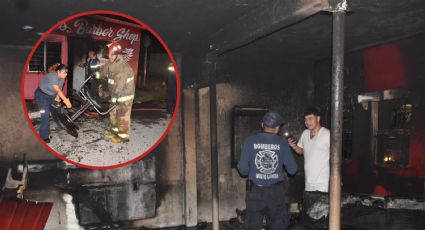 Por no apagar bien un cigarro, se incendia barbería en Nuevo Laredo