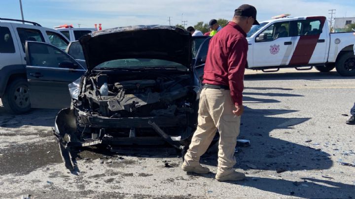 Brutal encontronazo: embarazada y abuelito son llevados de emergencia al hospital en Nuevo Laredo