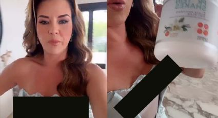 Alicia Machado se muestra con vestido, sin nada abajo | VIDEO