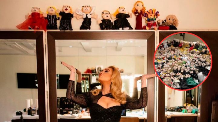 La asombrosa colección de muñecos obsequiados a Adele durante sus conciertos | VIDEO