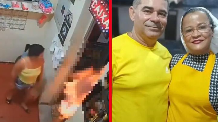 Mujer le prende fuego a su esposo; fue por un ataque de celos | VIDEO