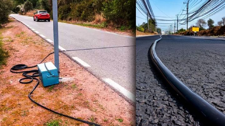Cables negros en las carreteras: esta es su utilidad | VIDEO