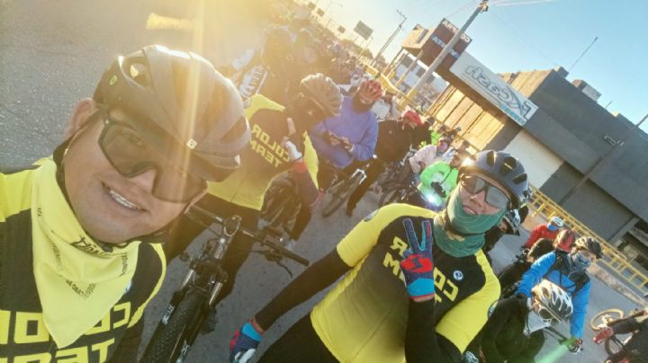 Ciclistas de Nuevo Laredo pedalean en su XIX Peregrinación a Ciudad Anáhuac