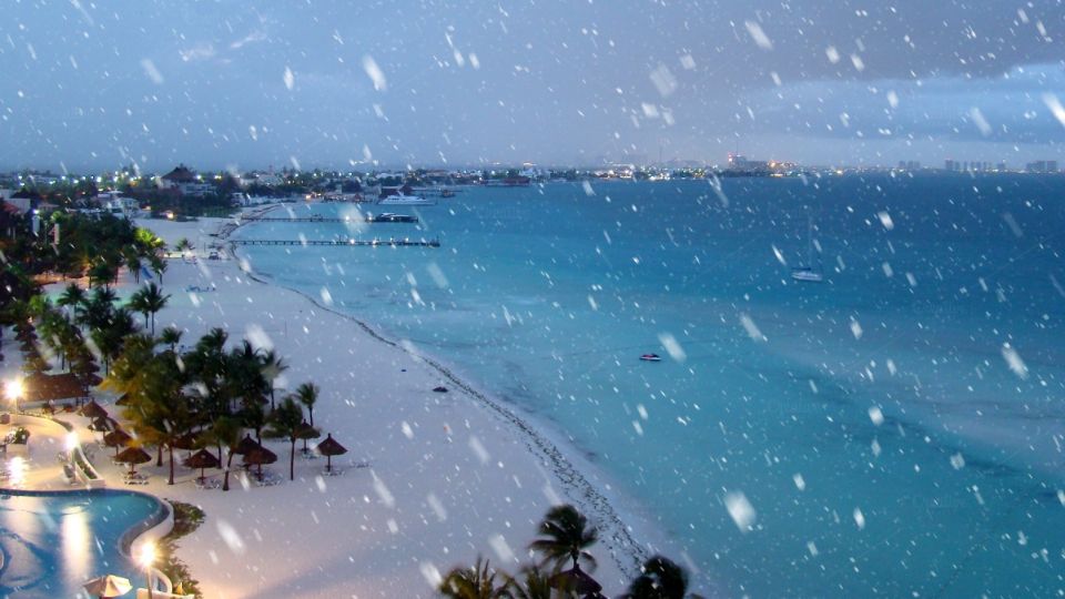 Llegará la 'nieve' a Cancún