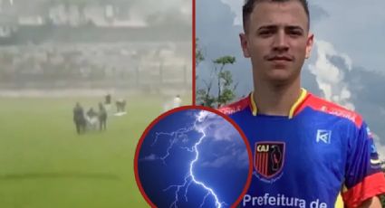 Muere jugador de futbol en plena cancha tras caerle un rayo encima | VIDEO