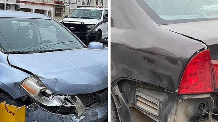 Choque de autos en el centro de Nuevo Laredo; una conductora sufre lesiones de consideración