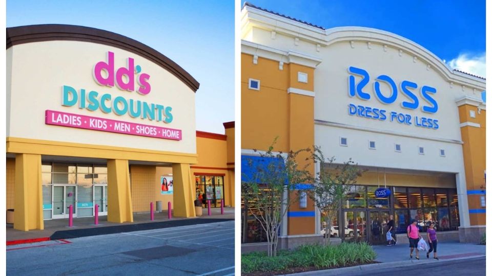 Tanto Ross como dd's Discounts son tiendas de rebajas.