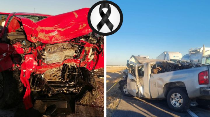 Fatal accidente: muere pareja de abuelitos, su hija y un hombre en encontronazo de camionetas