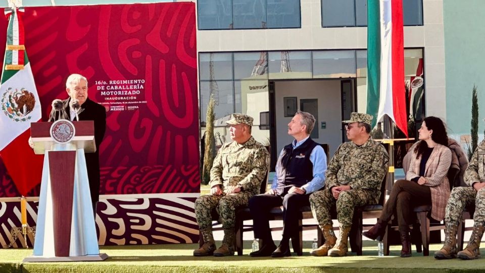 El Presidente de México, Andrés Manuel López Obrador en Nuevo Laredo.