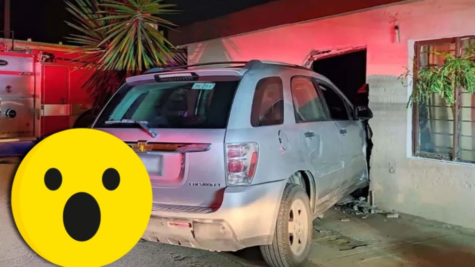 La familia sufrió un susto de infarto al ver como una camioneta entraba hasta el fondo de su vivienda