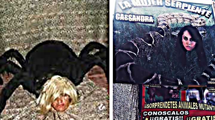 'La mujer serpiente' y 'la mujer tarántula', el terror de los niños en las ferias de México