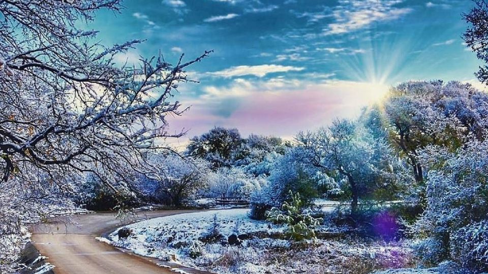 Nieve en el sur de Texas