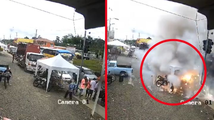 Explota puesto de pirotecnia en Navidad y desata el pánico entre los habitantes | VIDEO