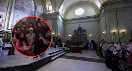 Un inquietante ser se hace presente durante la posada de un templo | VIDEO