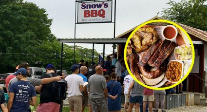 Snow's BBQ de Texas, donde haces fila desde la madrugada para comer