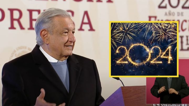 AMLO revela sus deseos para 2024: "paz y seguridad para todos"