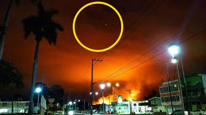 ¿OVNIS? Captan extrañas luces sobrevolando en refinerías de Ciudad Madero