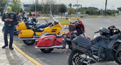 Festejan el Día del Motociclista Nuevo Laredo con rodada histórica | VIDEO