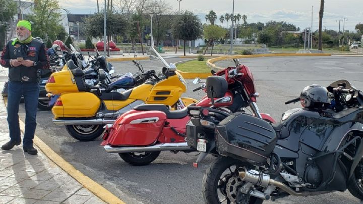 Festejan el Día del Motociclista Nuevo Laredo con rodada histórica | VIDEO