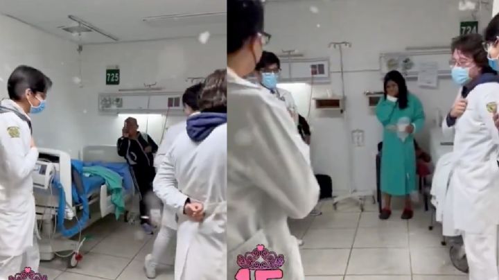 Baile de XV Años en el IMSS: personal hace vals para paciente internada | VIDEO