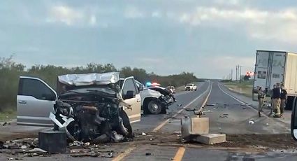 Camionazo en la Carretera 83: tráiler destroza a dos camionetas a la altura de 'Los Botines'