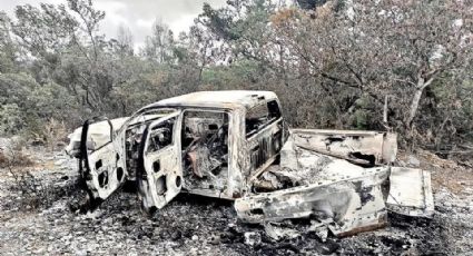 Ejecutan y calcinan a dos hombres en camioneta; podrían ser dueño de rancho y su empleado