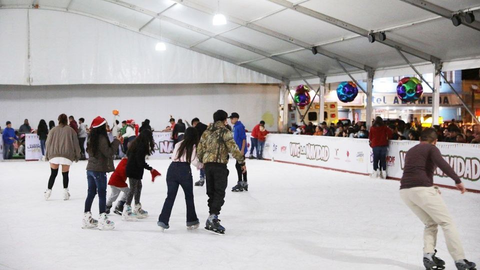 Invitan a la pista de hielo en Nuevo Laredo