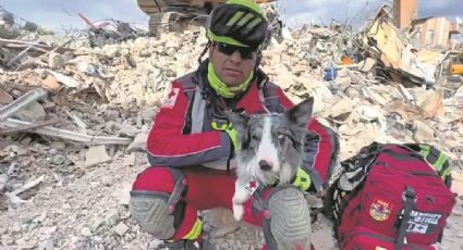 Balam, perro de rescate, en Turquía; momento en que localiza a una persona | VIDEO