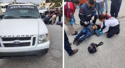 Motociclista resulta herido tras accidente en Bulevar Lago de Chapala