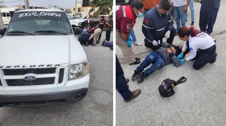 Motociclista resulta herido tras accidente en Bulevar Lago de Chapala