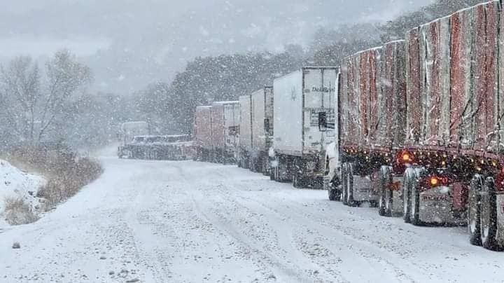 Intensa nevada pinta de blanco carreteras de Sonora; se esperan temperaturas más bajas | FOTOS