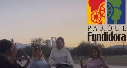 Ésta es la bicicleta gigante que renta el Parque Fundidora; ¿cuántas personas pueden usarla?