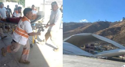 Se cae techo de Unidad Deportiva y deja 10 niños y un adulto lesionados en Chiapas