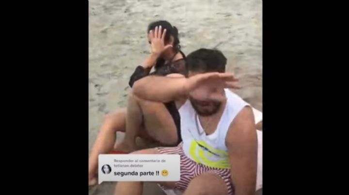 Mujer cacha a su esposo siendo infiel con la secretaria en la playa | VIDEO