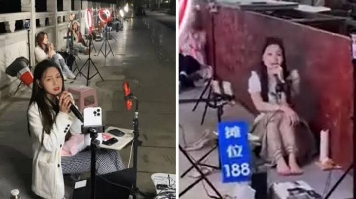 Streamers chinas se reúnen en las calles para transmitir en vivo; te decimos por qué