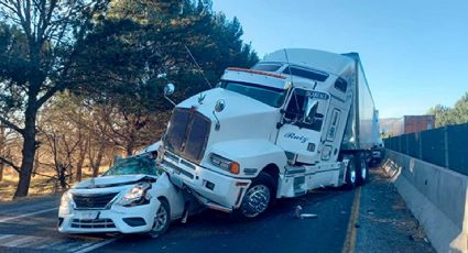 Mujer muere prensada en terrible accidente con tráiler en la caseta Los Chorros