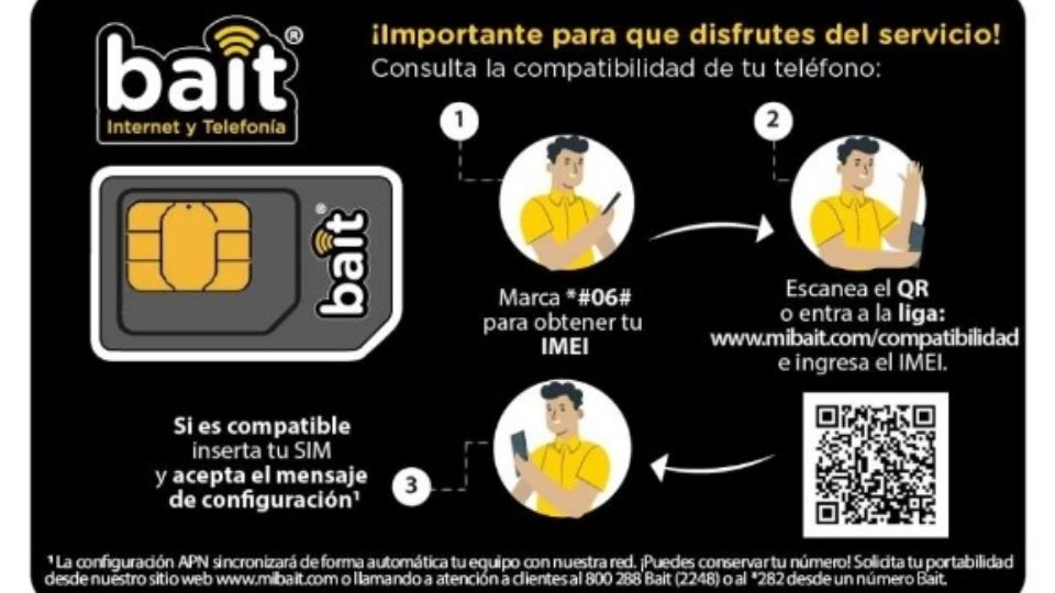 BAIT es otra opción para que tengas acceso a internet y llamadas de prepago